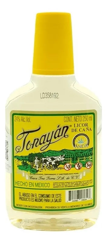 Destilado Tonayan Destilado De Agave Amarillo Pet 250 ml