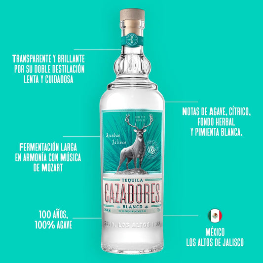Tequila Cazadores Blanco 750 ml