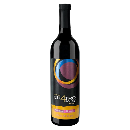 Vino Tinto Cuatro Soles Afrutado 700 ml