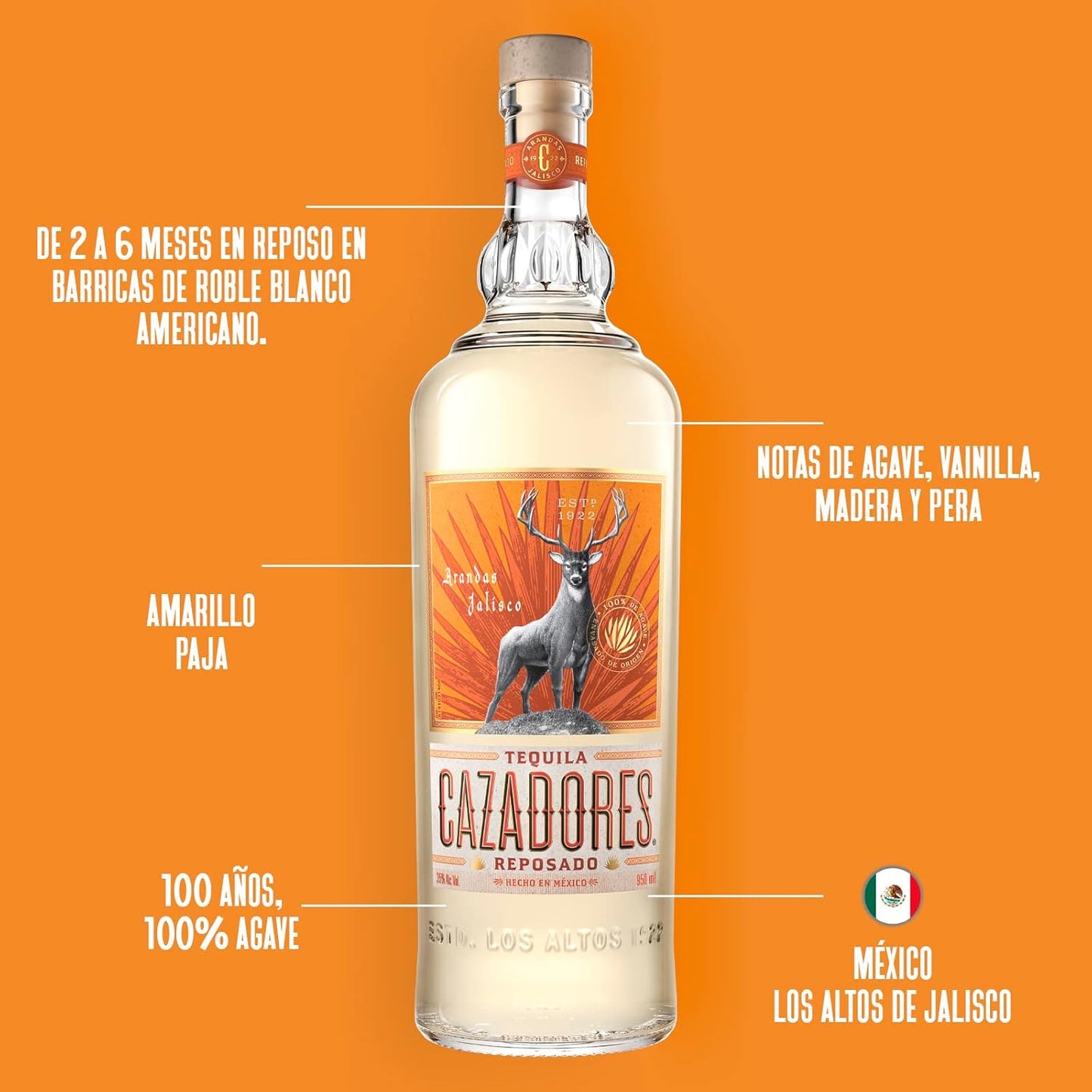 Tequila Cazadores Reposado 950 ml