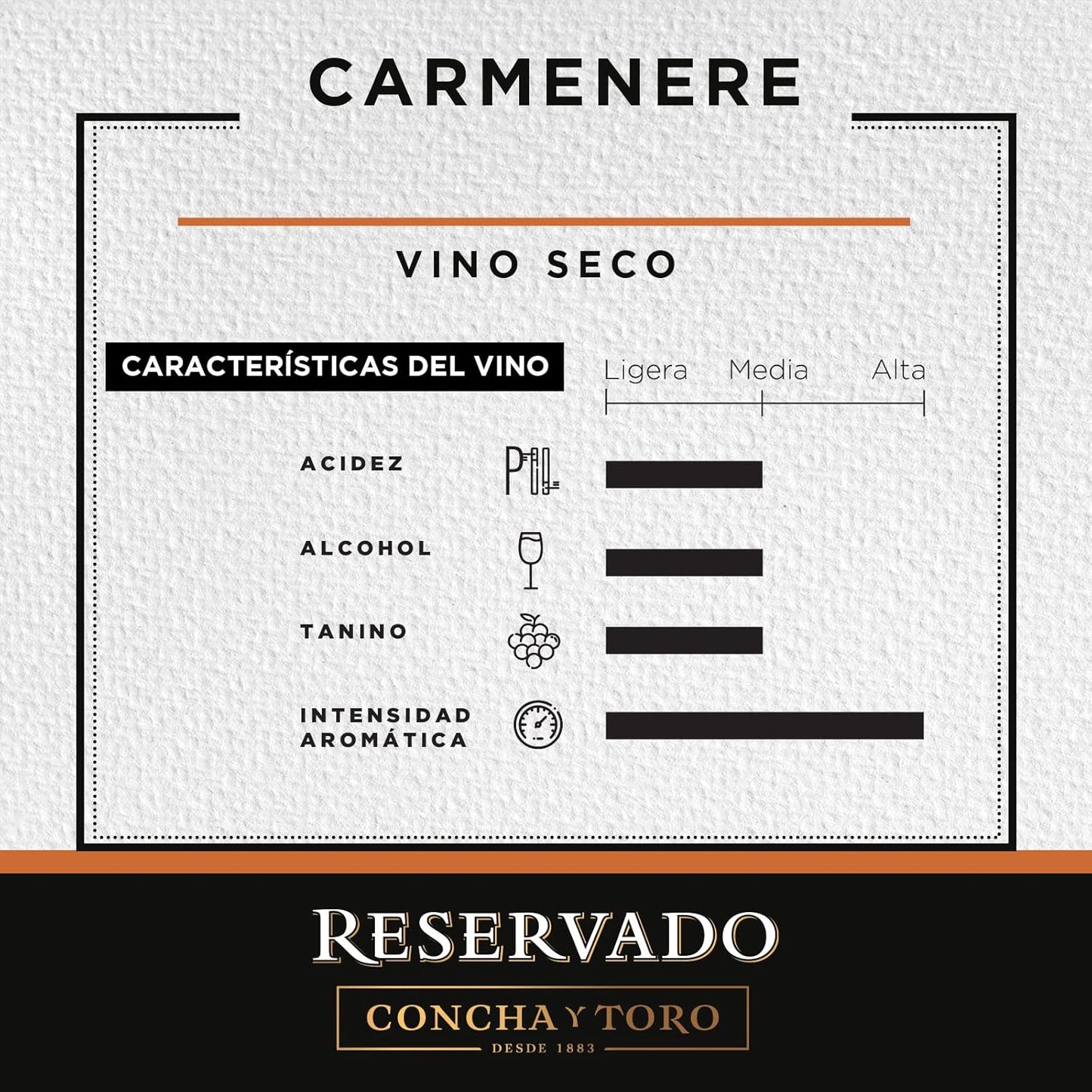 Vino Tinto Concha Y Toro Resevado Carmenere 750 ml