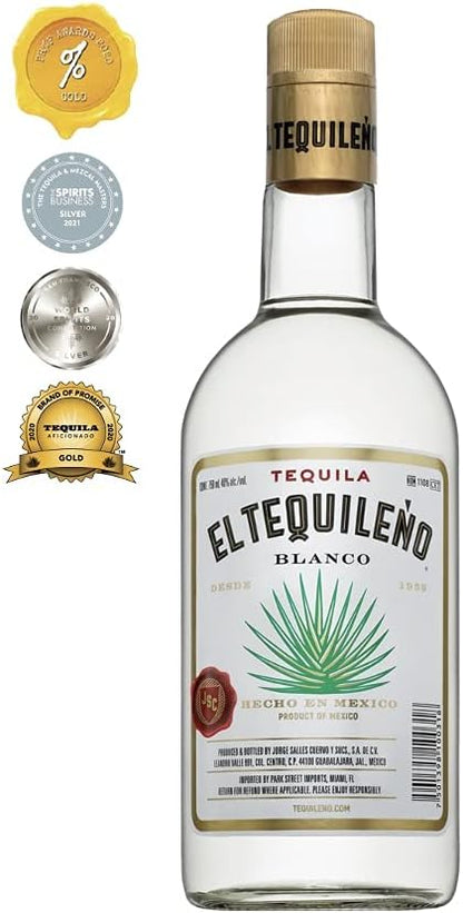 Tequila El Tequileño Blanco 250 ml