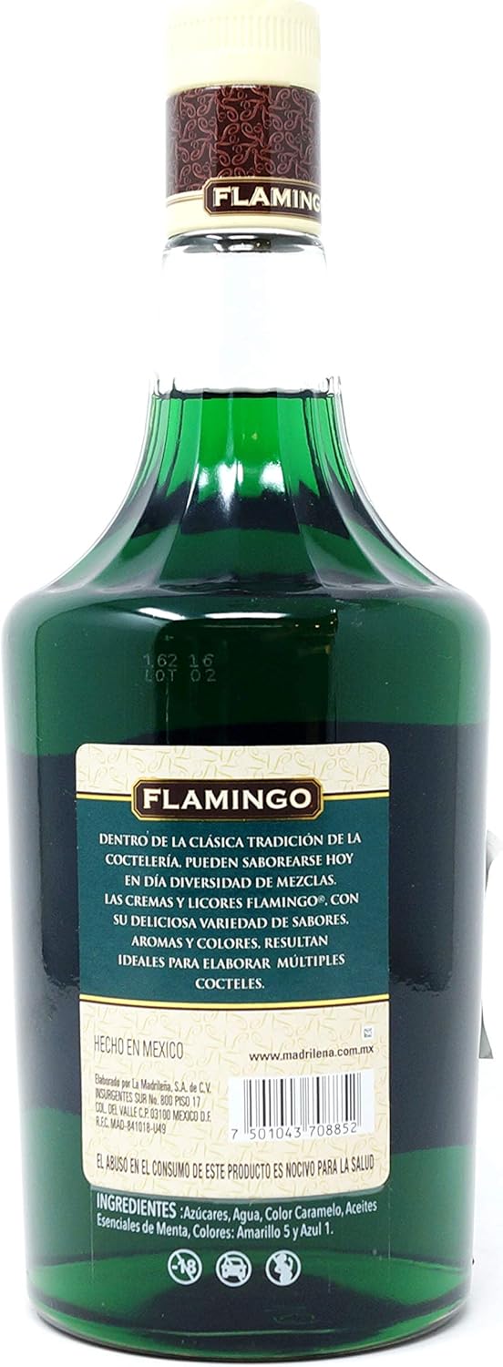 Licor Flamingo Menta Verde 1000 ml