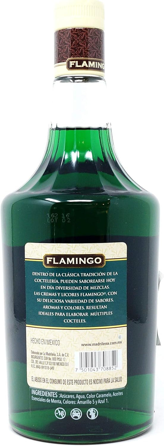Licor Flamingo Menta Verde 1000 ml