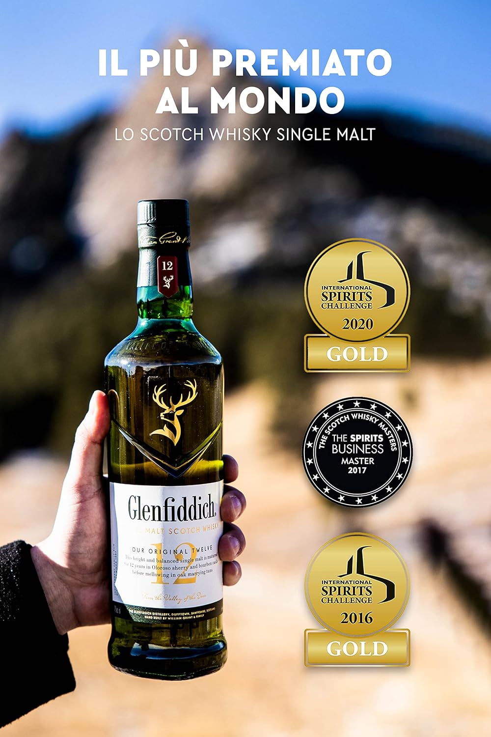 Whisky Glenfidich 12 Años 750 ml
