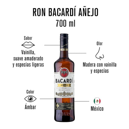 Ron Bacardi Añejo 750 ml