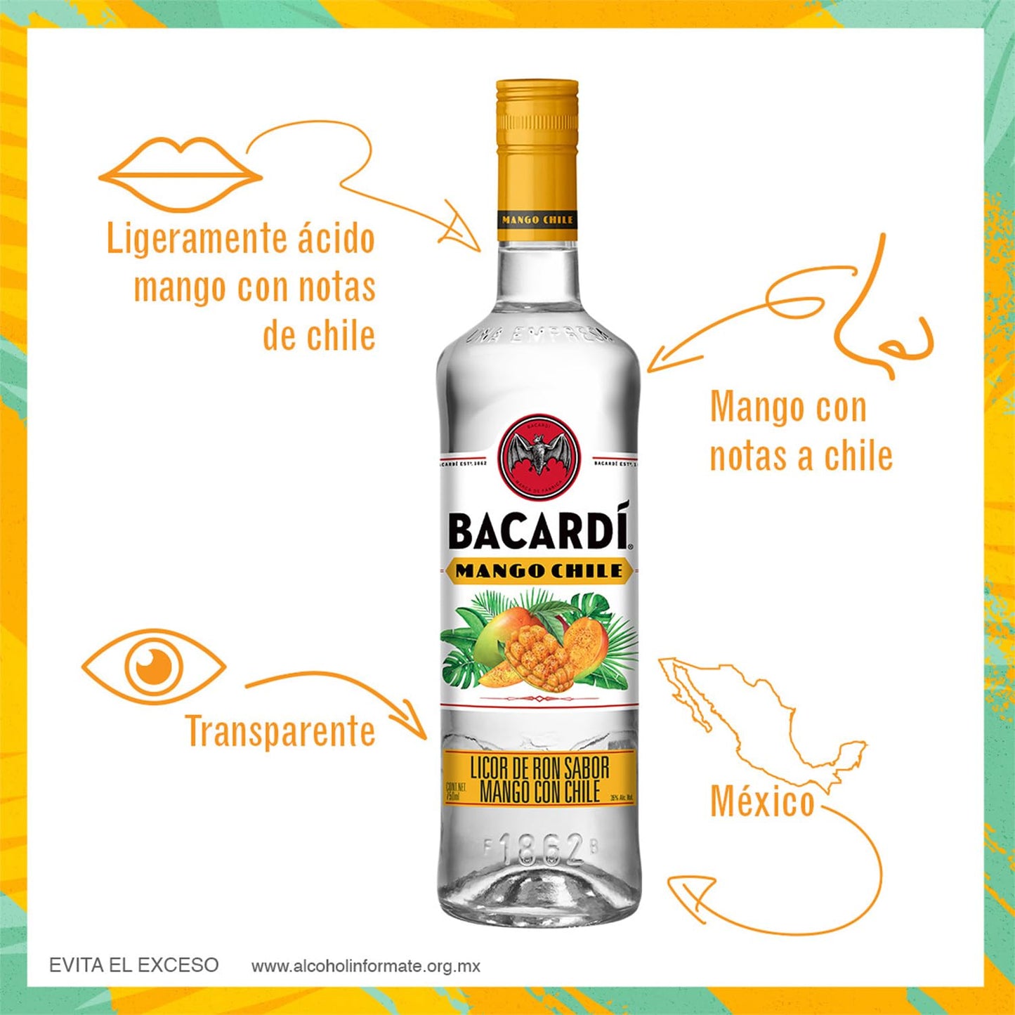 Ron Bacardi Mango Chile 750 ml