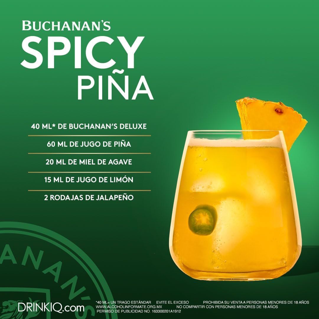 Whisky Buchanans Deluxe 12 Años 1000 ml - Importado