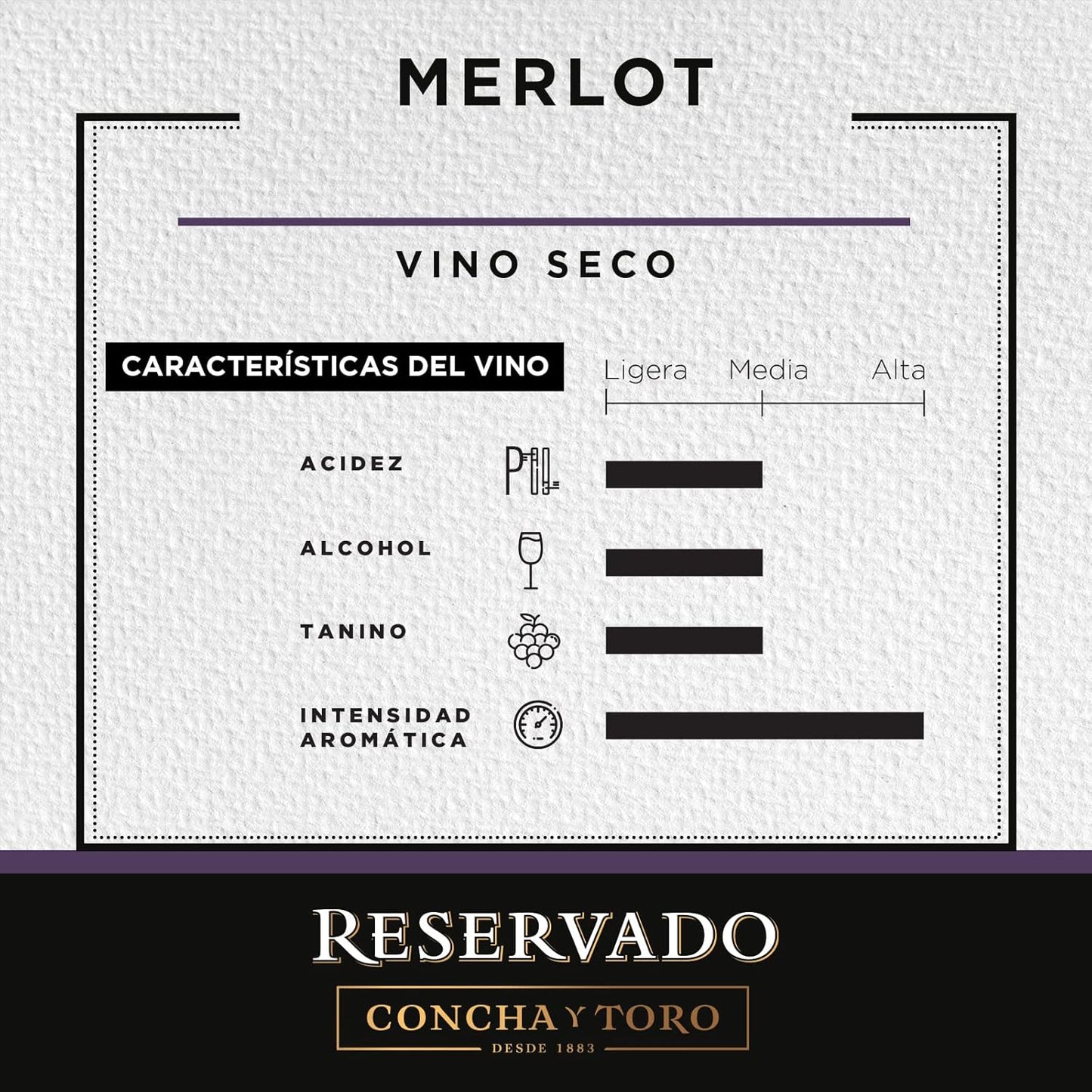 Vino Tinto Concha Y Toro Reservado Merlot 750 ml