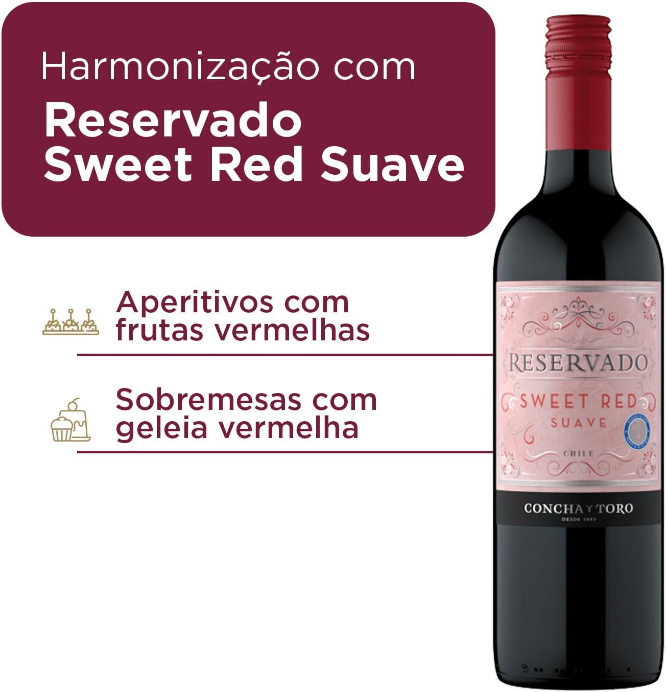 Vino Tinto Concha Y Toro Reservado Sweet Red 750 ml