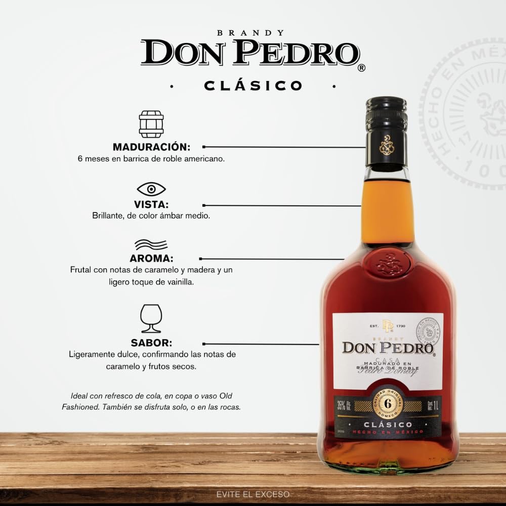 Brandy Don Pedro Clasico 1000 ml