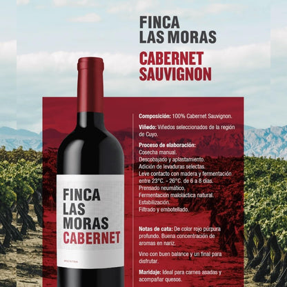Vino Tinto Finca Las Moras Cabernet Sauvignon 750 ml