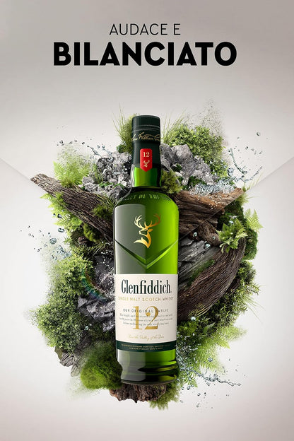 Whisky Glenfidich 12 Años 750 ml