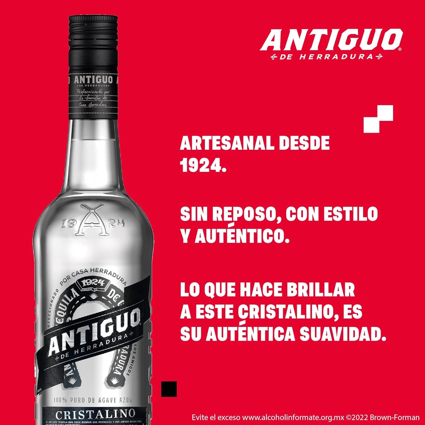 Tequila Herradura Antiguo Cristalino 750 ml