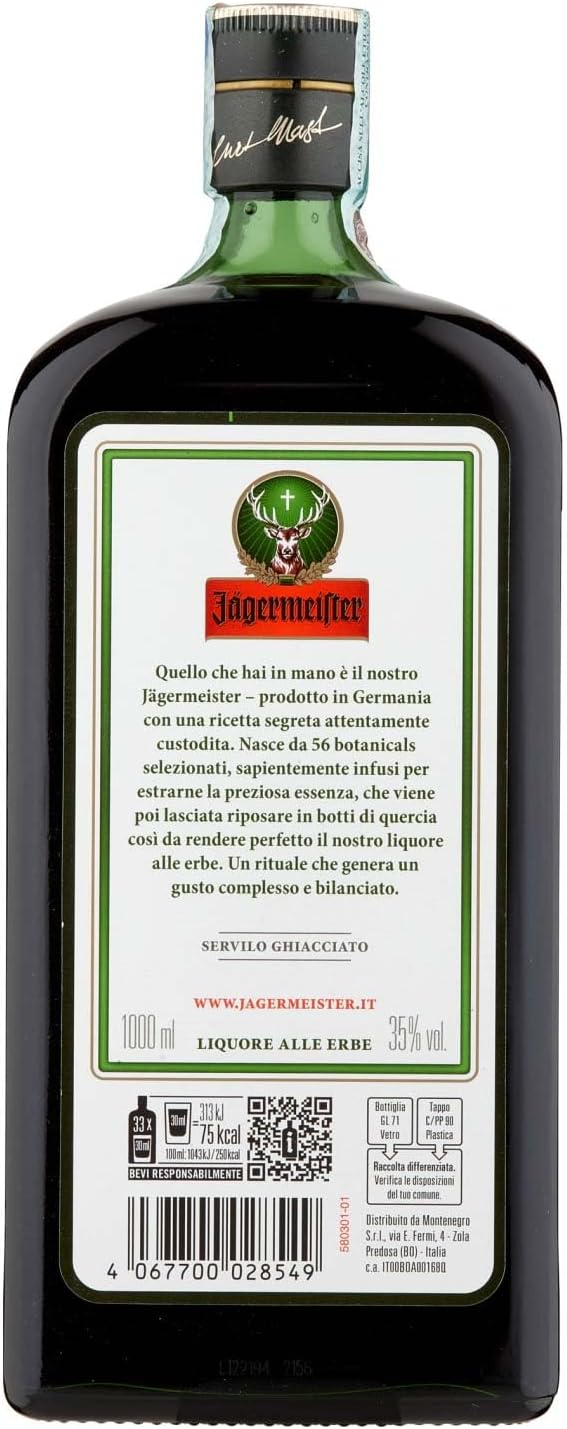 Licor Jagermeister 1000 ml