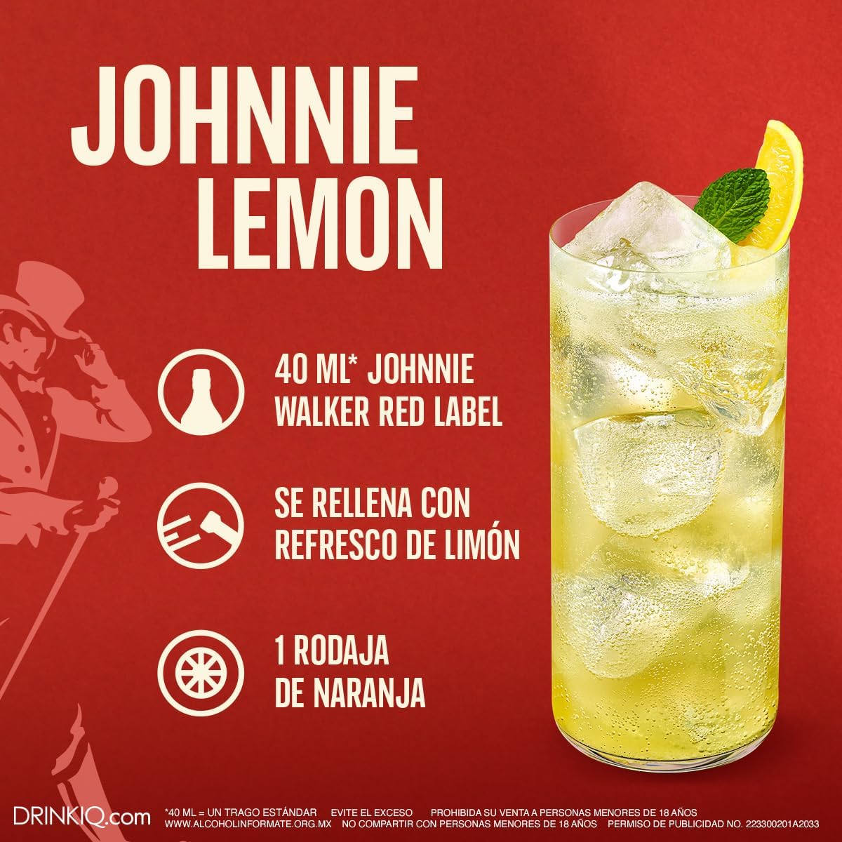 Whisky Johnnie Walker Red Label 1000 ml - Importado