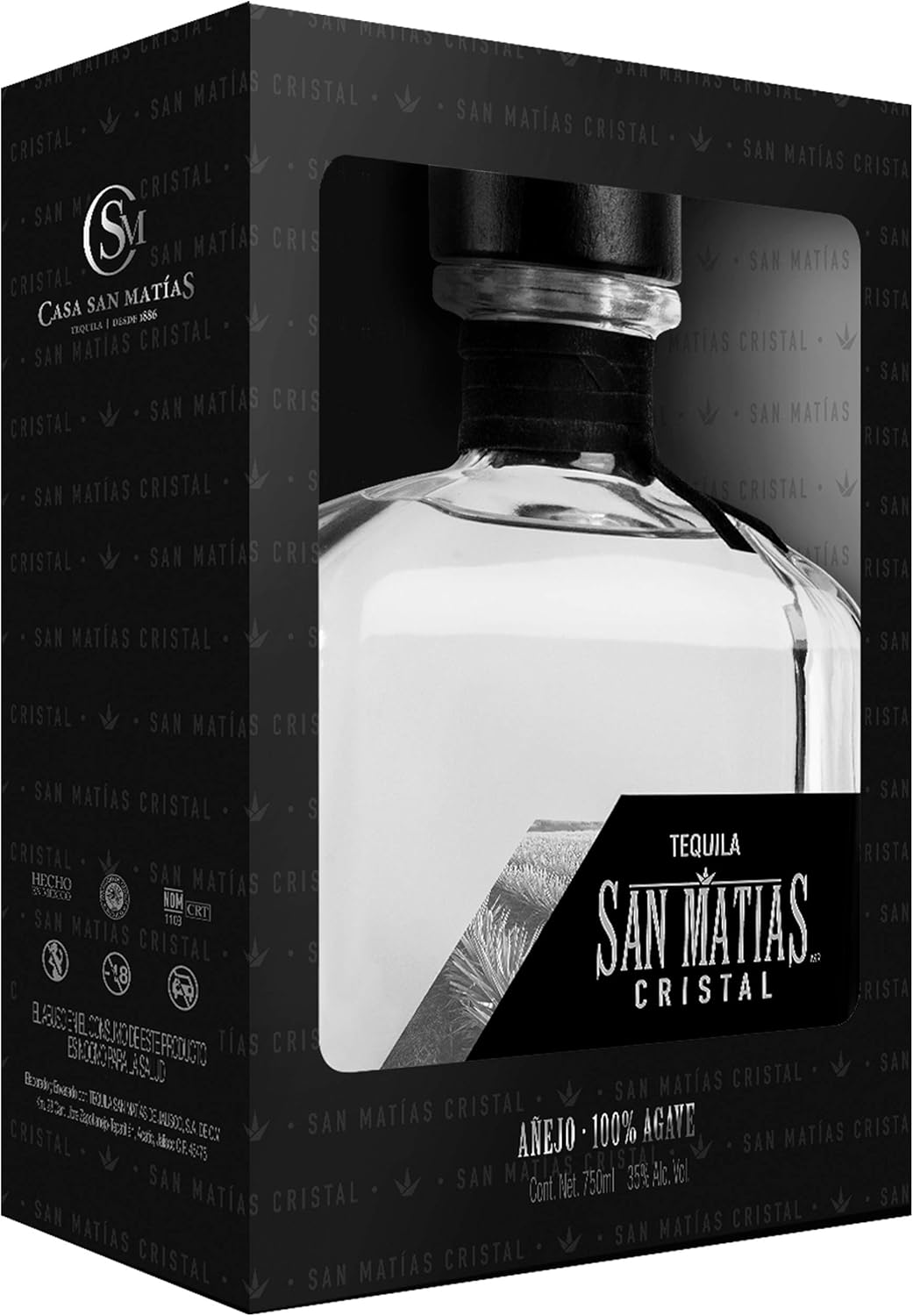 Tequila San Matias Cristal Añejo 750 ml
