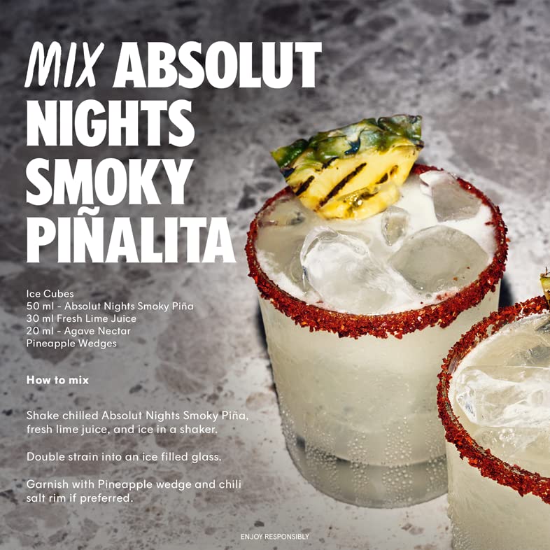 Vodka Absolut Smoky Piña 700 ml