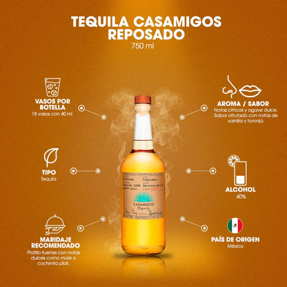 Tequila Casamigos Reposado 750 ml