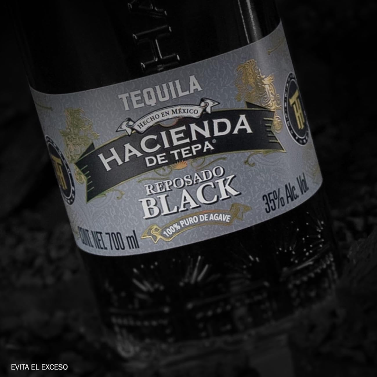 Tequila Hacienda De Tepa Reposado Black 700 ml