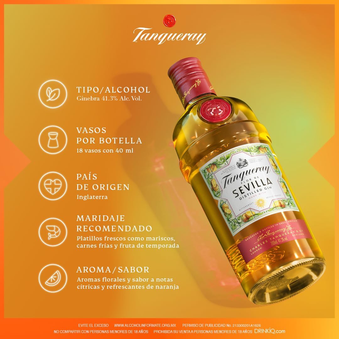 Gin Tanqueray Flor De Sevilla 750 ml