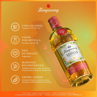 Gin Tanqueray Flor De Sevilla 750 ml