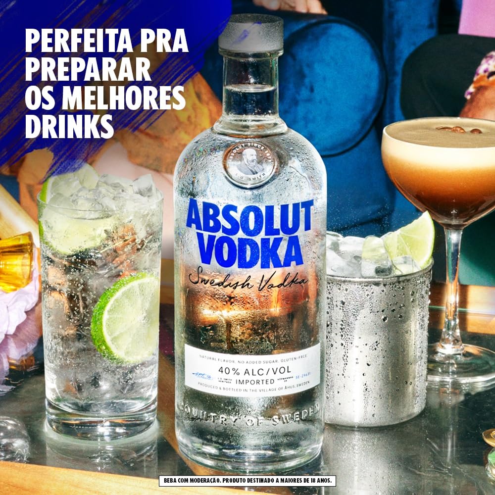 Vodka Absolut Natural/Azul 750 ml