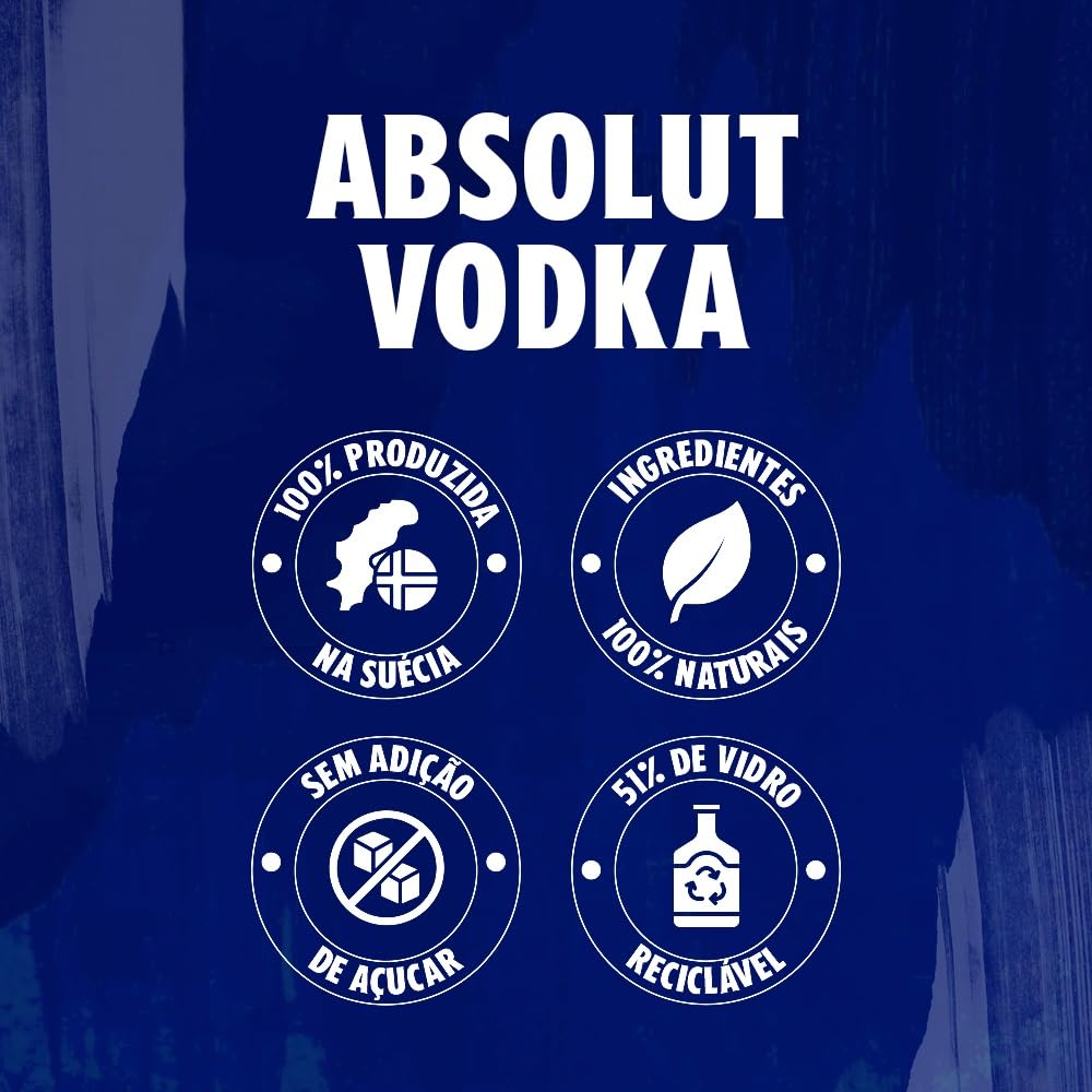 Vodka Absolut Natural/Azul 750 ml