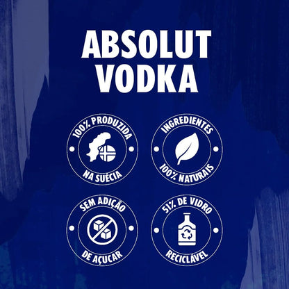 Vodka Absolut Natural/Azul 750 ml
