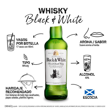 Whisky Black And White 700 ml