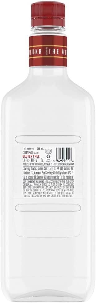 Vodka Smirnoff 750 ml