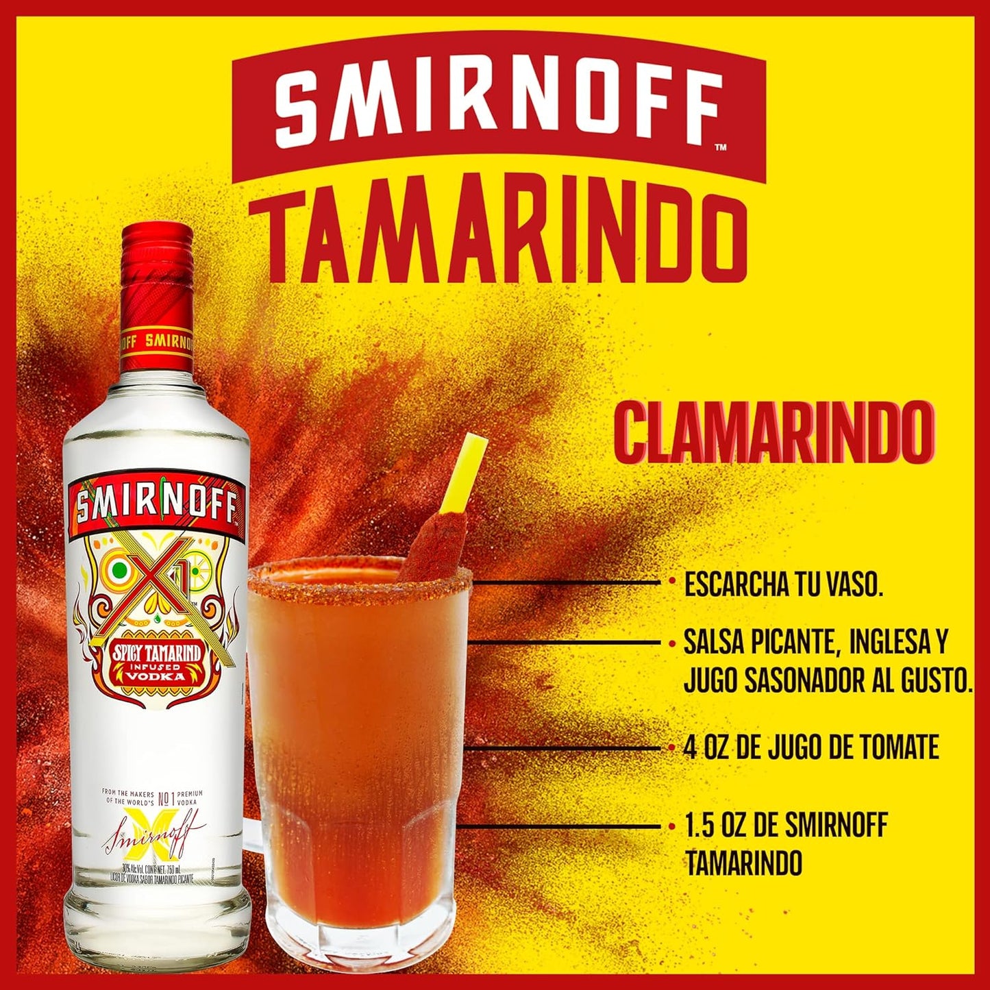 Vodka Smirnoff Tamarindo 750 ml