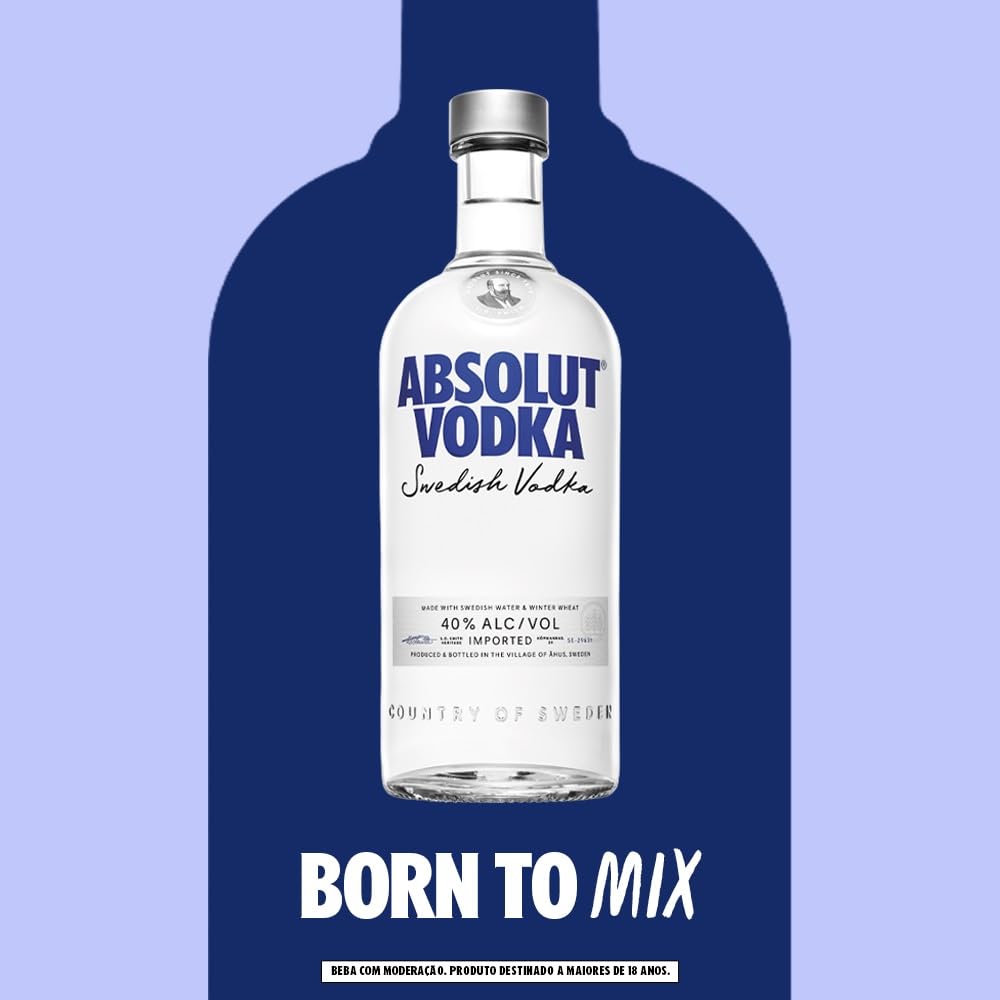Vodka Absolut Natural/Azul 750 ml
