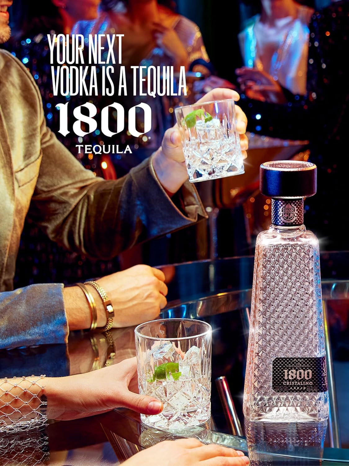 Tequila Cuervo 1800 Cristalino Añejo 700 ml