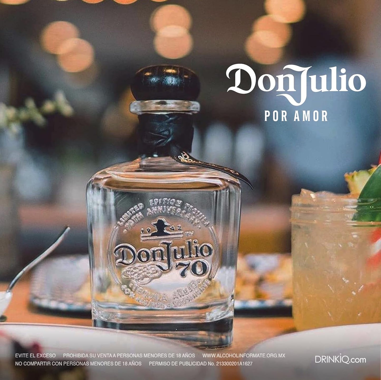 Tequila Don Julio 70 Añejo Cristalino 700 ml